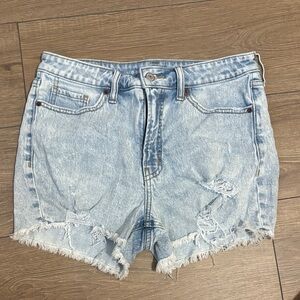 Old Navy Light Blue Distressed Jean Shorts